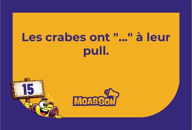 Carte du jeu MOASSON Humour