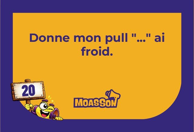 Carte du jeu MOASSON Humour