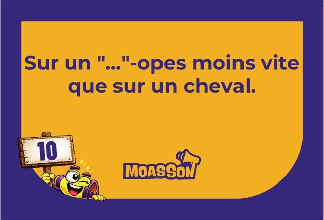 Carte du jeu MOASSON Humour
