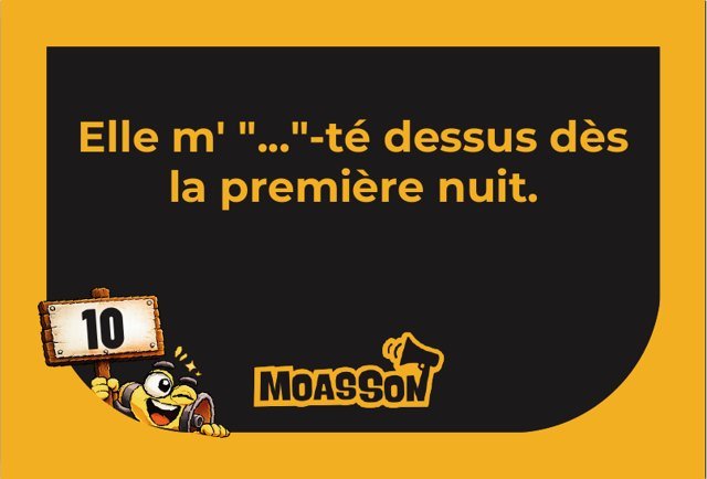 Carte du jeu MOASSON Osé