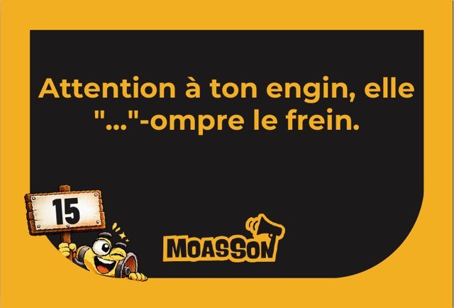 Carte du jeu MOASSON Osé